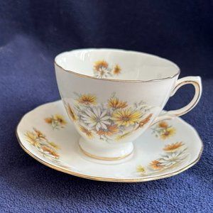 VTG Crown Royal  Bone China Teacup and Saucer